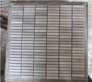Wall Mosaic Pattern White Wooden Marble for Wall