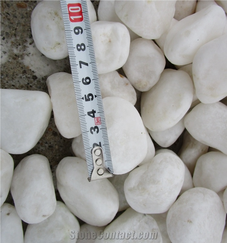 White Pebble Stone Walkways & Driveways