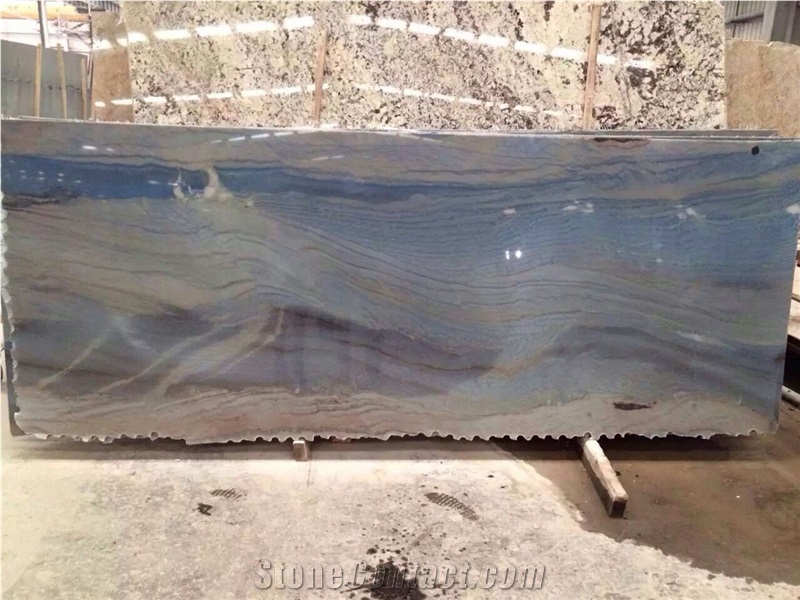 Azul Macaubas Quartzite Slabs and Tiles, Blue Quartzite Slabs,Blue Exotic Stone,Blue Luxury Stone