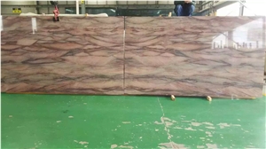 Red Colinas Quartzite Slabs and Tiles, Red Colinar Stone, Bookmatching Stone