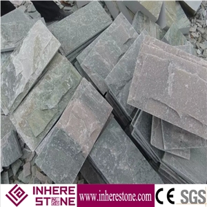 China Slate Mushroom Stone, Cheapest Grey Wall Stones, Grey Mushroom Stone