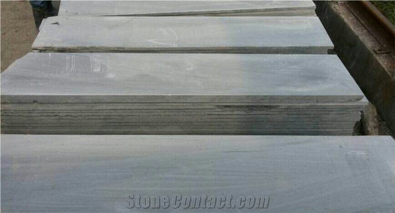 Dark Grey Sandstone Tile & Slab for Outdoor Application