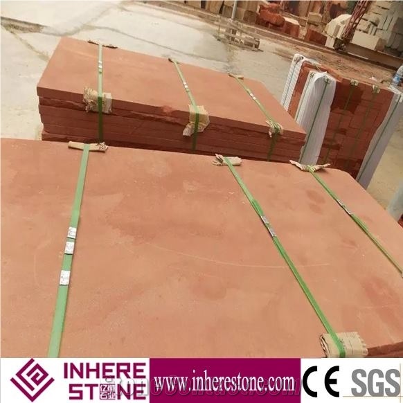 Red Sandstone Slabs & Tiles, China Red Sandstone