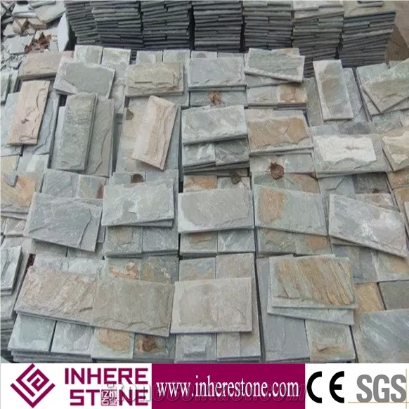 Split Face Slate Mushroom Stone, Slate Mushroom Wall Cladding, Mushroomed Stone