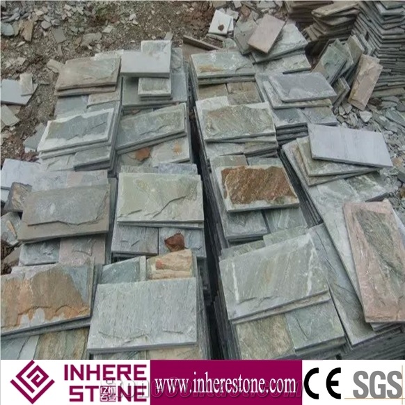 Split Face Slate Mushroom Stone, Slate Mushroom Wall Cladding, Mushroomed Stone