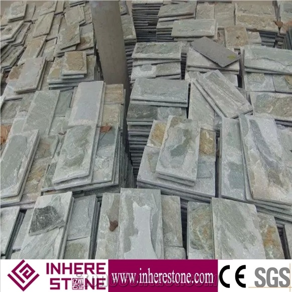 Split Face Slate Mushroom Stone, Slate Mushroom Wall Cladding, Mushroomed Stone