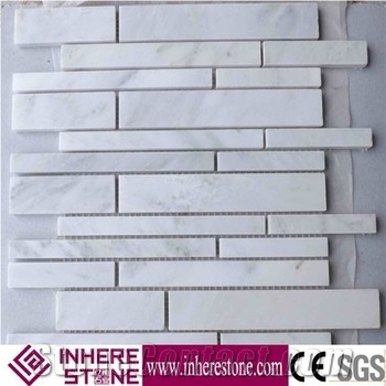 White Calacatta Marble Mosaic, White Floor /Wall Mosaic