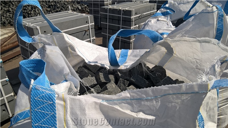 Starry Night Granite Cobble Stones, Black Granite Cube Stone, Pavers Ukraine