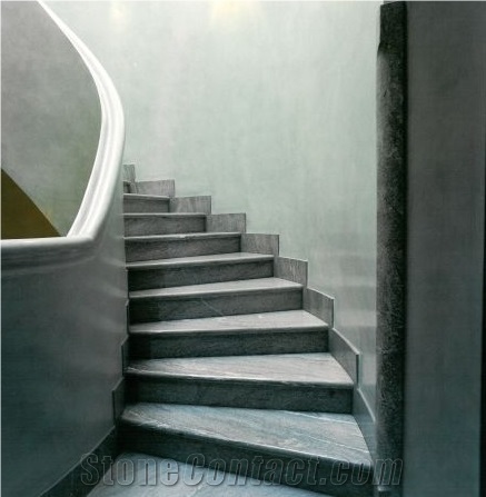 Emerald Stone Quartzite  stairs & steps, green quartzite stair risers  