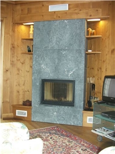 Pietra Ollare soapstone fireplace, grey soapstone fireplace surrounds 