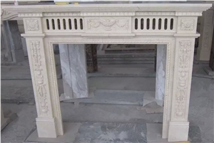 Flower Fireplace ,Carved Fireplace ,Fireplace Cover,Fireplace Mantel