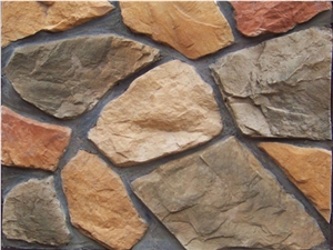 Antique Style-Copper Brown Stacked Stone Veneer /Cultured Stone /Stacked Stone Wall Panel/Wall Cladding