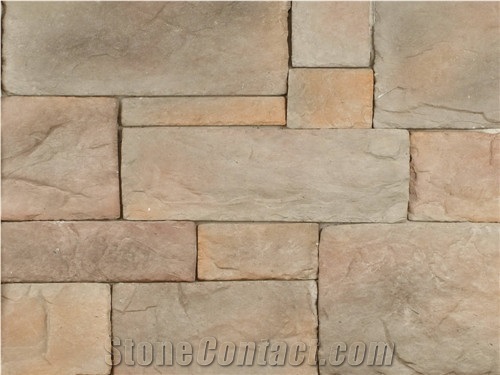 Antique Style Stacked Stone Veneer Walling Cladding / Exposed Wall Stone