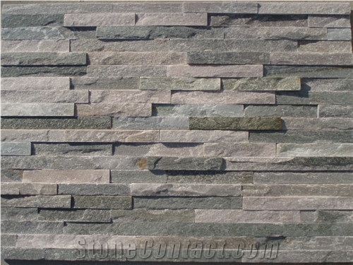 Antique Style Stacked Stone Veneer Walling Cladding / Exposed Wall Stone