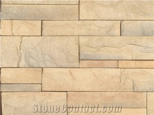 Antique Style Stacked Stone Veneer Walling Cladding / Exposed Wall Stone