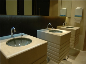 Beige Marble Bathtop/ Bath Top / Vanity Tops /Bathroom Countertops