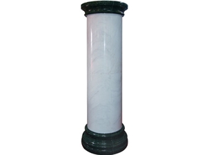 Bianco Carrara Marble & Indian Forest Green Marble Column Western Style