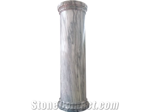Calacatta Macchia Marble Handcarved Simple Design Columns/Doric Roman Columns