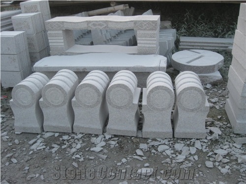Factory Price G682 Rust Yellow Granite Animal Sculptured Garden Bench /Exterior Patio Chairs Furniture