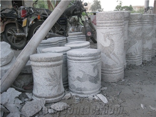 Factory Price G682 Rust Yellow Granite Animal Sculptured Garden Bench /Exterior Patio Chairs Furniture