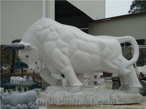 G603 / G602 Bianco Sardo Grey Granite Human Handcarved Sculptures /China Sesame Grey Granite Animal Landscape Sculptures