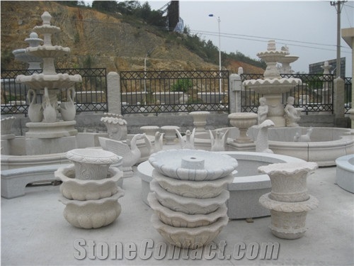 G682 Sunset Gold Granite Exterior Handcarved Sculptures /China Rust Granite Animal Landscape Sculptures