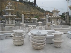 G682 Sunset Gold Granite Exterior Handcarved Sculptures /China Rust Granite Animal Landscape Sculptures