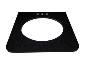 Shanxi Black Granite Vanity Tops / China Absolutely Black Granite Bathroom Tops