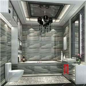 Black Marble and White Calacatta Marble Tile Ceramic Tile