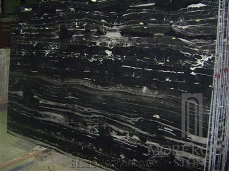 China Silver Dragon Marble Slab, Black and White Marble Tiles, Chinese Marble