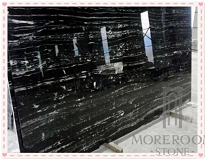 China Silver Dragon Marble Slab, Black and White Marble Tiles, Chinese Marble