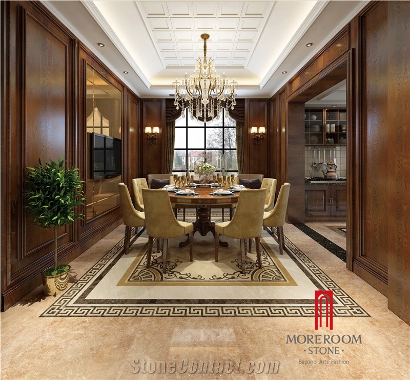 High Quality Natural Marble Beige Cappuccino 12x24 Porcelain Tile