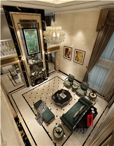 Marble Light Beige Color Porcelain Floor Tiles