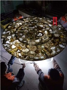 Semi Precious Table Tops, Round Table Tops