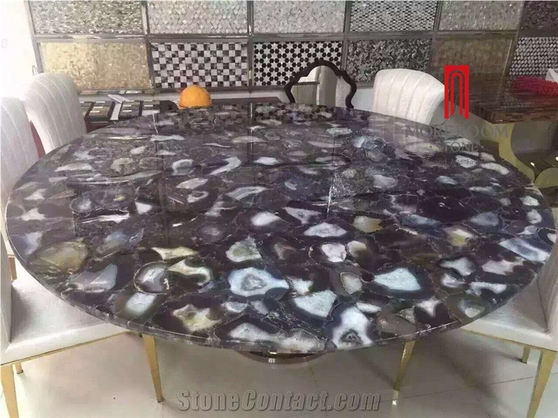 Semi Precious Table Tops, Round Table Tops