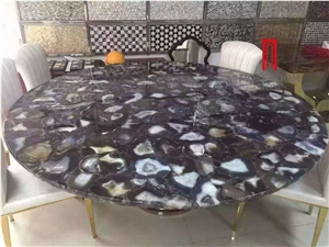 Semi Precious Table Tops, Round Table Tops