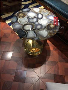Semi Precious Table Tops, Round Table Tops