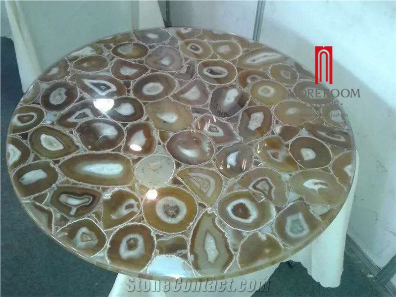 Semi Precious Table Tops, Round Table Tops