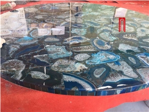 Semi Precious Table Tops, Round Table Tops