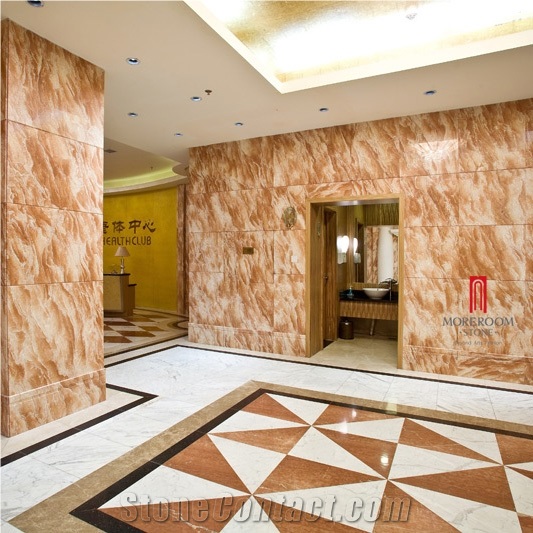 Tea Rose Marble Orange Peel Red Tile