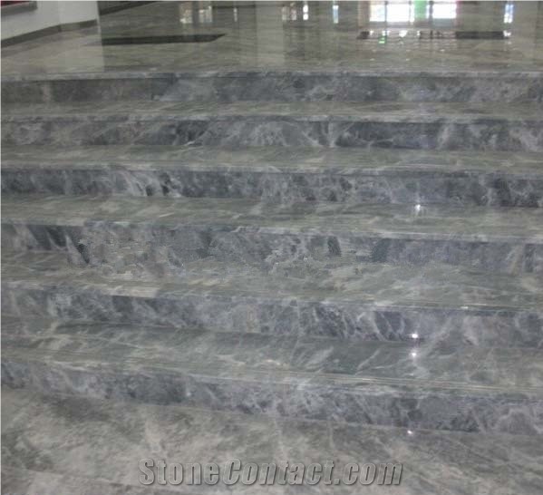 Bulgaria Grey Iran Marble Steps & Risers