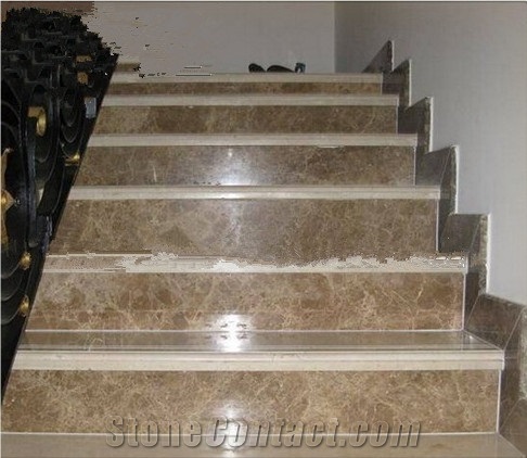 Europe Emperador Chinese Marble Steps & Risers