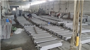 G603 Granite Kerbstone/Crystal Grey Curbstone/China Grey Side Stone/Padang White Granite/Bianco Amoy Road Stone