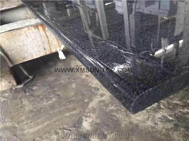 G654 Granite Countertop/G654 2400x600x20mm Half Bullnose Polished/Sesame Black/Sesame Black Of China/Changle Pingnan Sesame Black/China Jasberg/Worktops