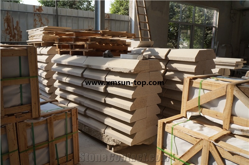 G682 Granite Kerbstones/Yellow Curbstone/Side Stone/Granite Road Stone/Rusty Yellow Kerbs/Giallo Rusty Curbs/Padang Amarillo/Golden Cristal/Golden Peach/Golden Sand