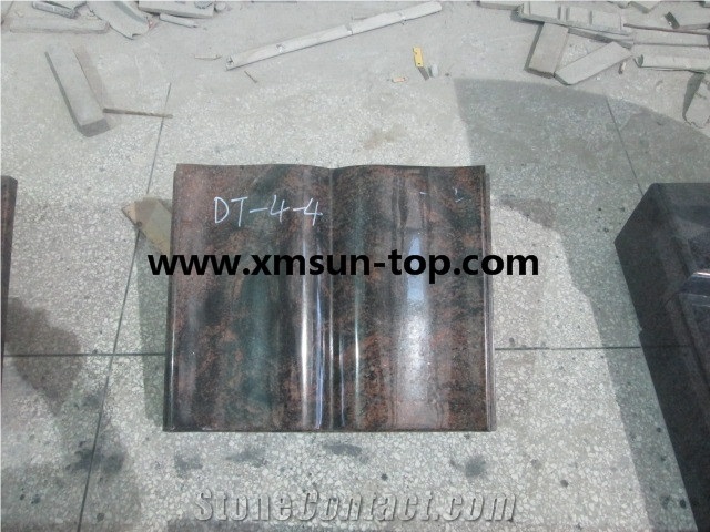 Paradiso Granite Book Shaped Slant Grave