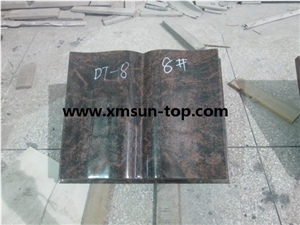 Paradiso Granite Book Shaped Slant Grave