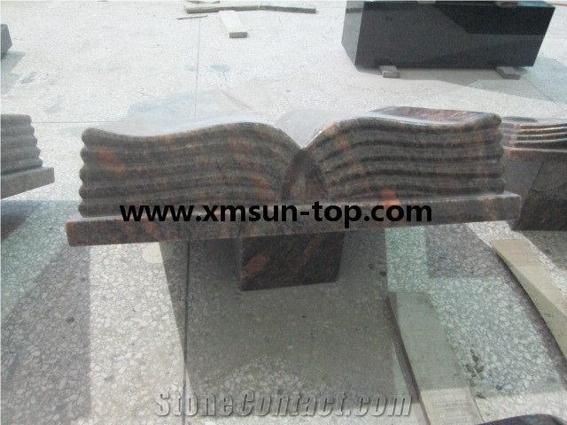 Paradiso Granite Book Slant Grave/Granite Book Shaped Slant Monument & Headstone & Gravestone