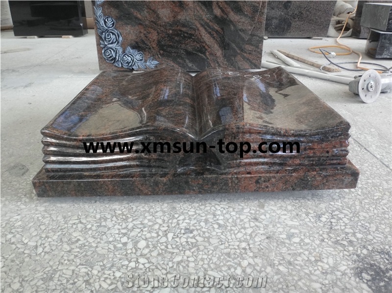Paradiso Granite Book Slant Grave/Paradiso Granite Book Shape Grave Markers/Granite Book Shaped Slant Monument & Headstone & Gravestone