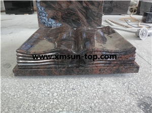 Paradiso Granite Book Slant Grave/Paradiso Granite Book Shape Grave Markers/Granite Book Shaped Slant Monument & Headstone & Gravestone